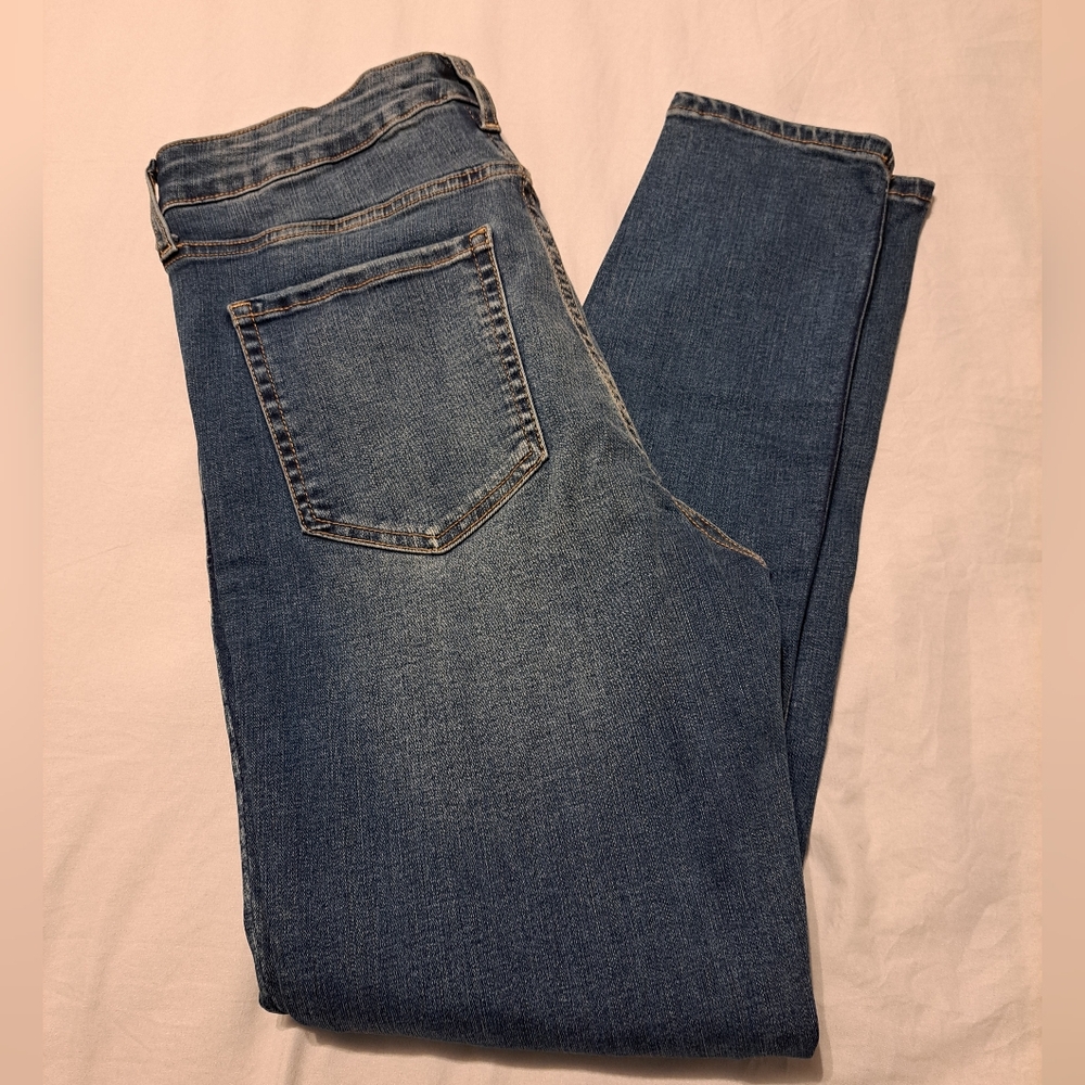 Aeropostale High Rise Skinny Blue Women's Jeans 16